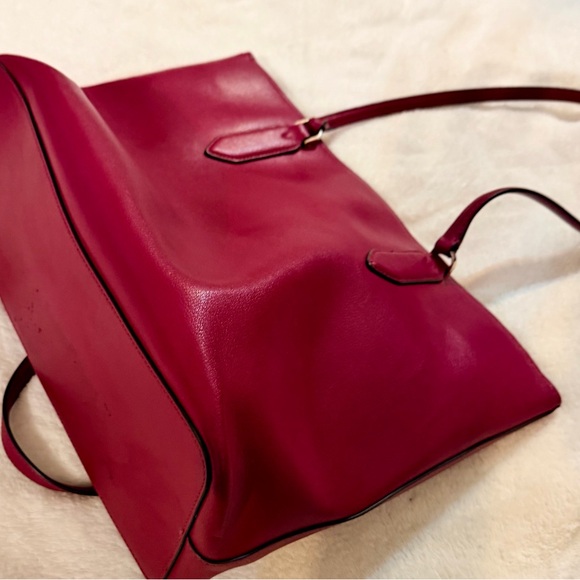 Kate Spade Cranberry Leather Tote Bag - Picture 5 of 8